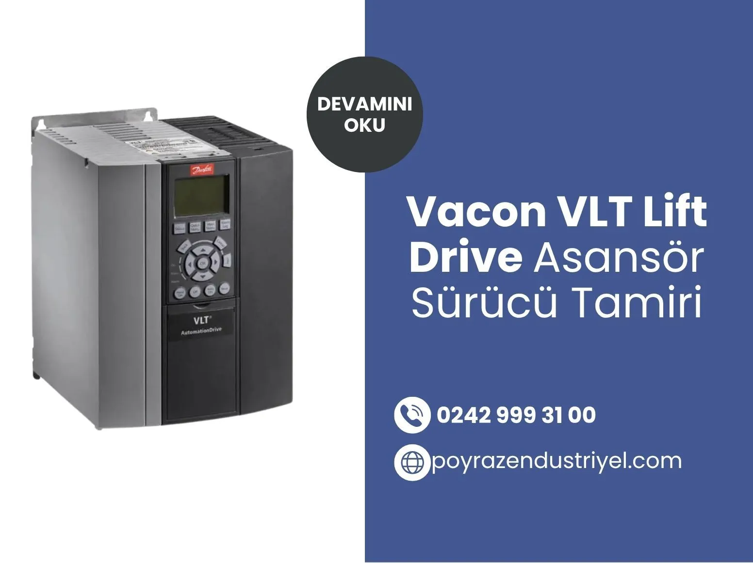Vacon VLT Lift Drive Asansör Sürücü Tamiri